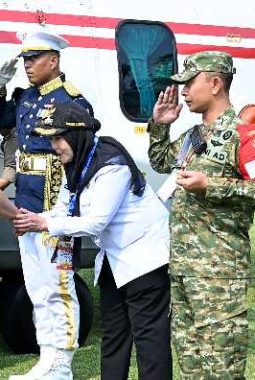 ‎Walikota Eva Dwiana Sambut, Kedatangan Presiden Prabowo