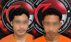 Dua Buruh Nyambi Jual Sabu di Bandar Lampung, 11 Gram Disita Polisi